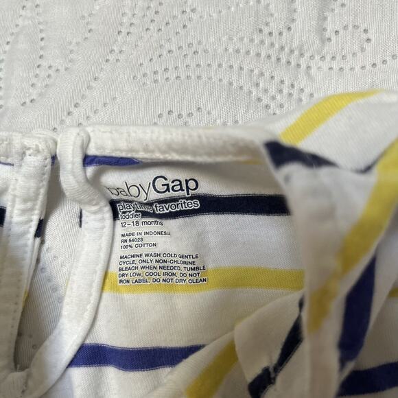 Gap Long Sleeve Striped Shirt Size 12-18m - Picture 4 of 4